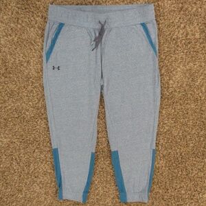 Under Armour Gray and Blue Track Pants